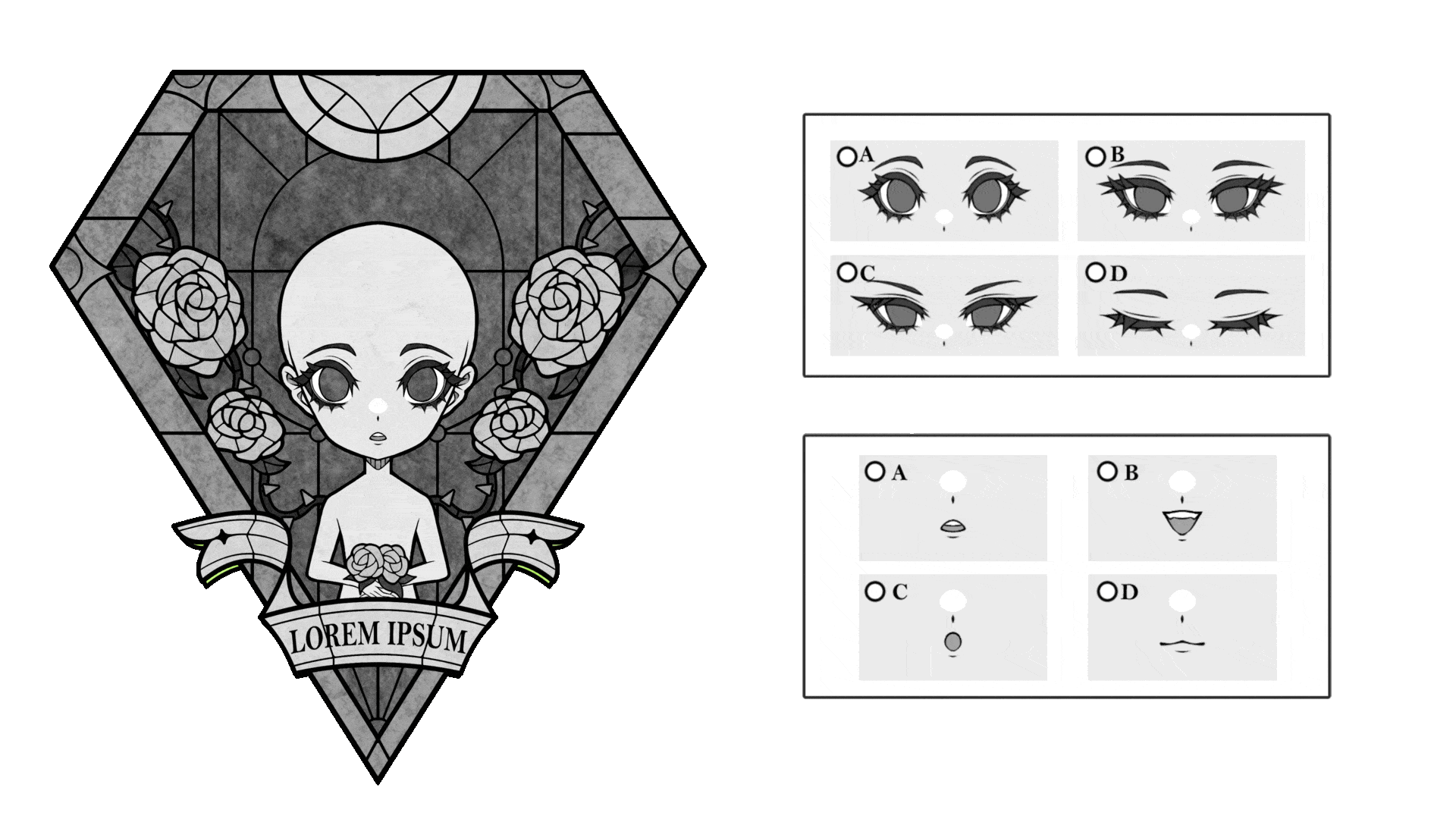 Stained glass Diamond | YCH (RM30)